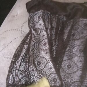 Studio Y Brown Lace Tank Top